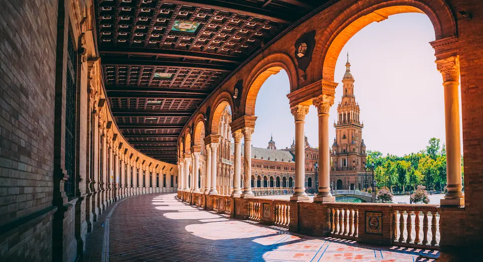 vista de Plaza de España de Sevilla
