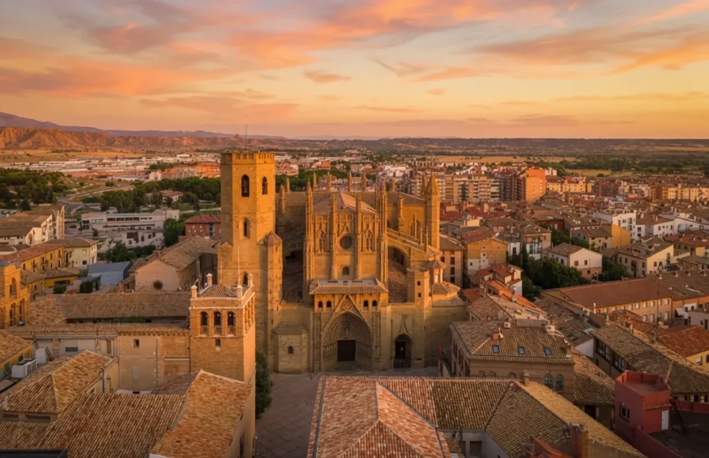 vista aérea de Huesca